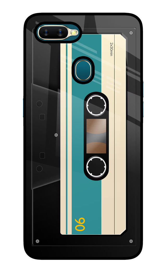 Cassette Oppo A7/A5s/A12 Glass Case Back Cover by Casekaro