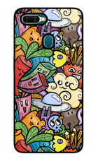 Veggie Doodle Oppo A7/A5s/A12 Glass Case