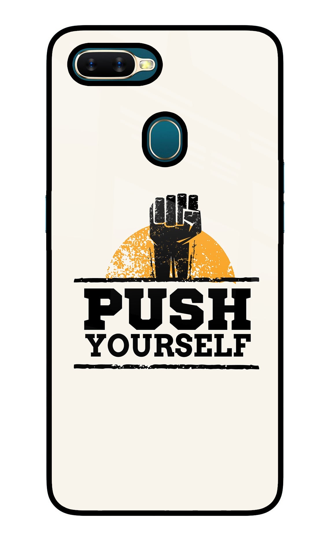 Push Yourself Oppo A7/A5s/A12 Glass Case