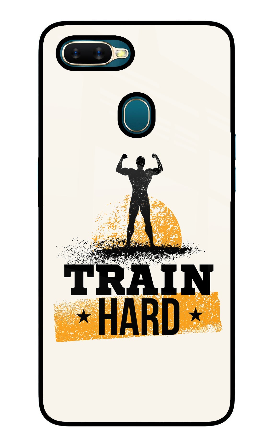 Train Hard Oppo A7/A5s/A12 Glass Case