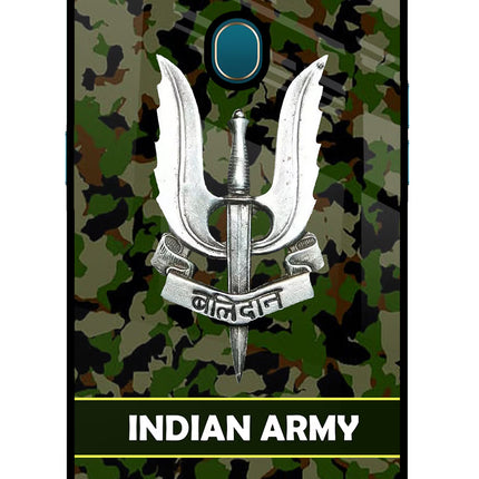 Balidan Indian Logo Oppo A7/A5s/A12 Glass Case Back Cover by Casekaro