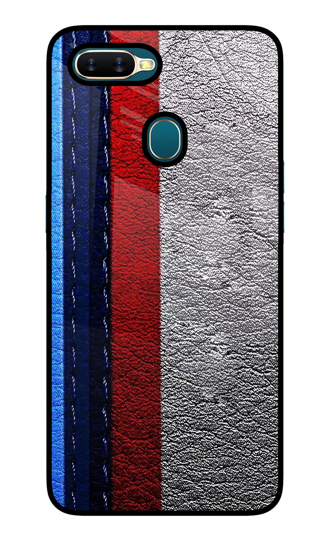 BMW Stripes Oppo A7/A5s/A12 Glass Case