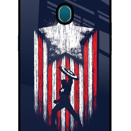 Captain America Marvel Art Oppo A7/A5s/A12 Glass Case Back Cover by Casekaro