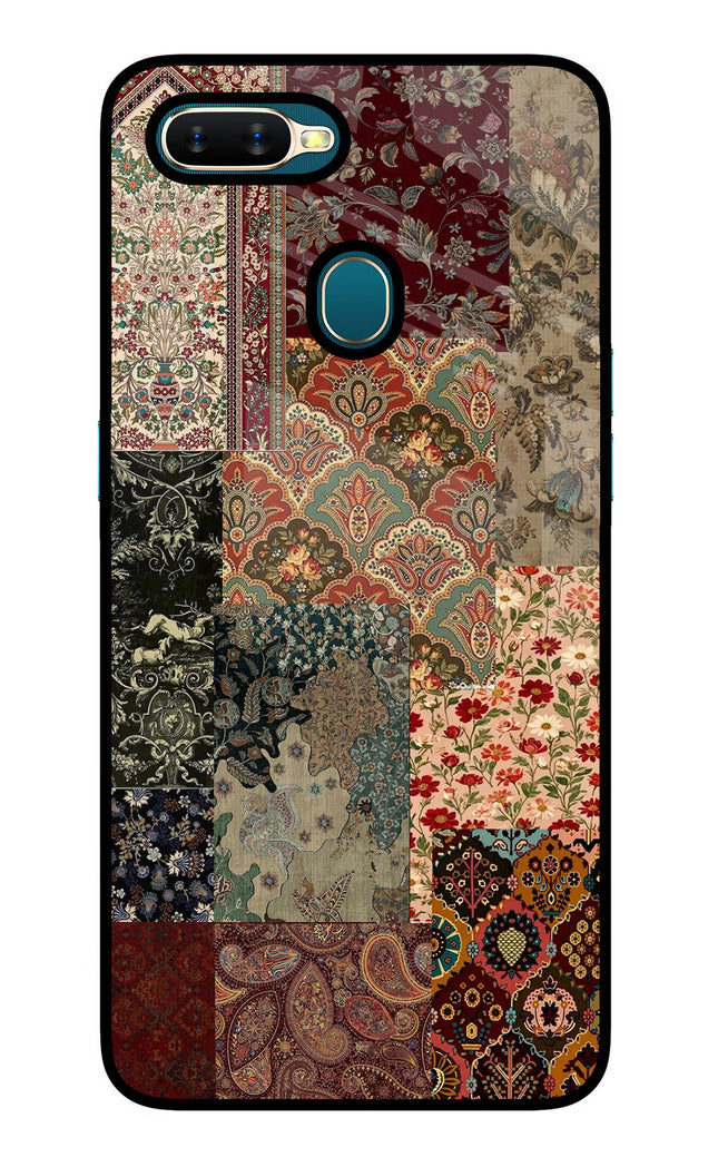 Desi Print Oppo A7/A5s/A12 Glass Case Back Cover by Casekaro