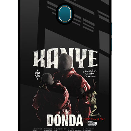 Donda Kanye West Oppo A7/A5s/A12 Glass Case Back Cover by Casekaro