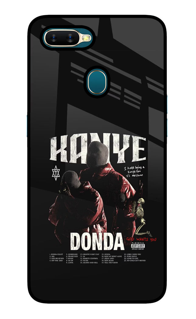 Donda Kanye West Oppo A7/A5s/A12 Glass Case Back Cover by Casekaro