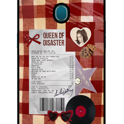 Queen of Disaster Oppo A7/A5s/A12 Glass Case Back Cover by Casekaro
