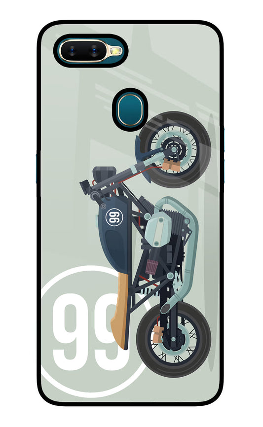 Classic Cafe Racer 99 Oppo A7/A5s/A12 Glass Case