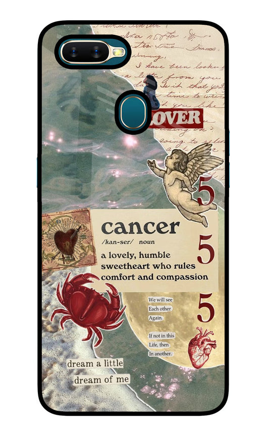Cancer Zodiac Oppo A7/A5s/A12 Glass Case
