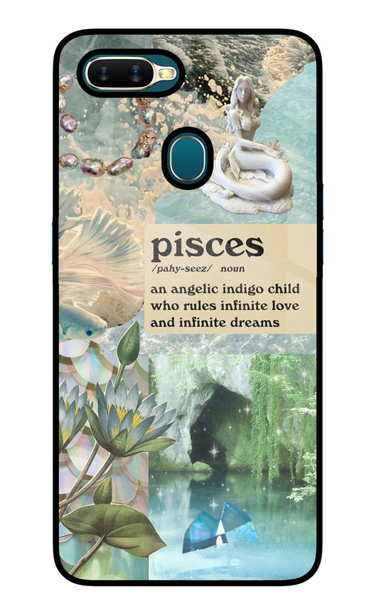 Pisces Zodiac Oppo A7/A5s/A12 Glass Case
