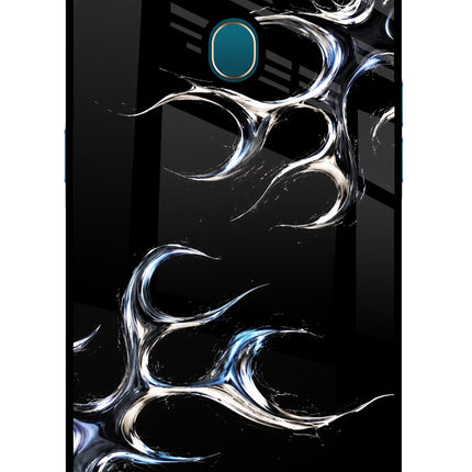 Chrome Tribal Oppo A7/A5s/A12 Glass Case Back Cover by Casekaro