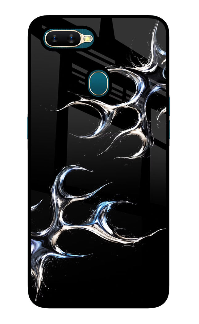 Chrome Tribal Oppo A7/A5s/A12 Glass Case Back Cover by Casekaro
