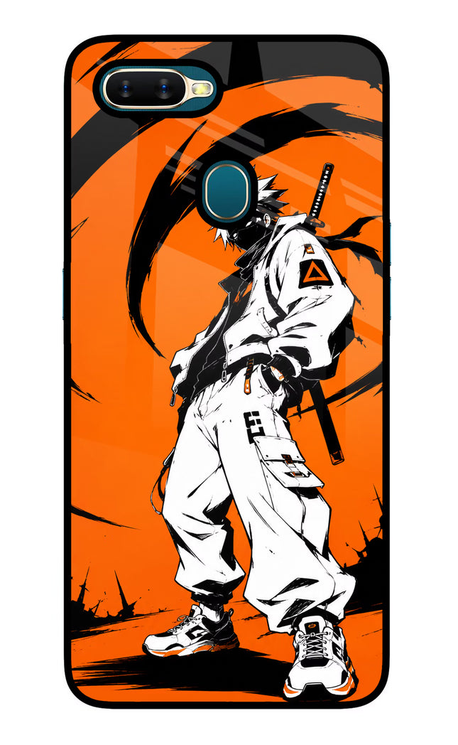 Street Samurai  Oppo A7/A5s/A12 Glass Case Back Cover by Casekaro