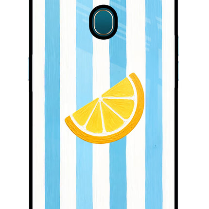 Summer Lemon Oppo A7/A5s/A12 Glass Case Back Cover by Casekaro