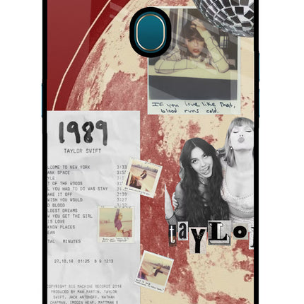 Taylor Swift Oppo A7/A5s/A12 Glass Case Back Cover by Casekaro