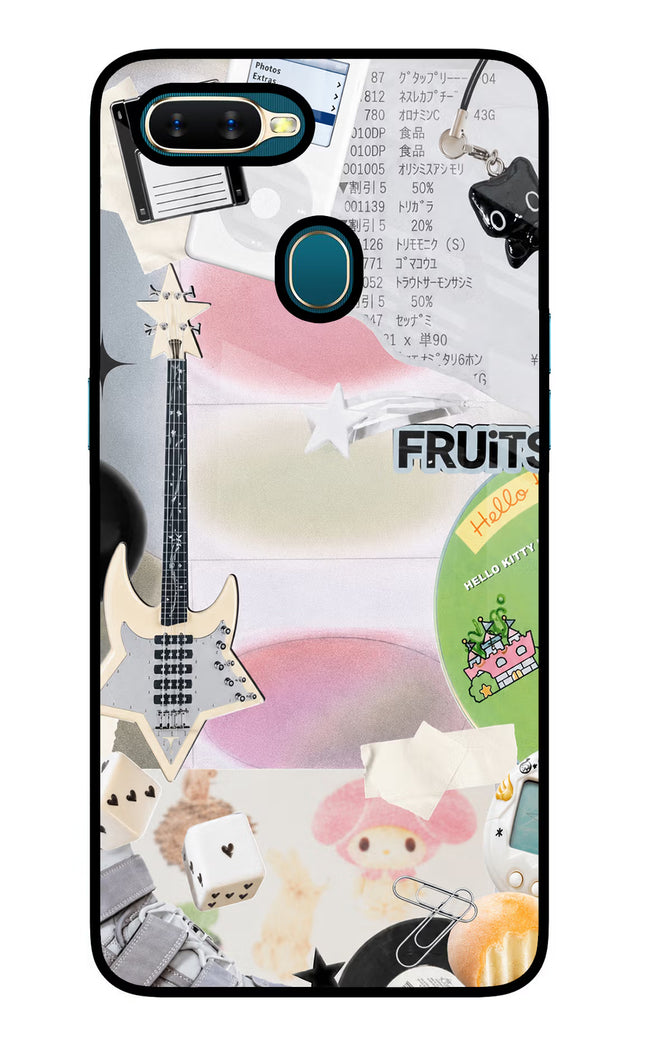 Softcore case Oppo A7/A5s/A12 Glass Case Back Cover by Casekaro