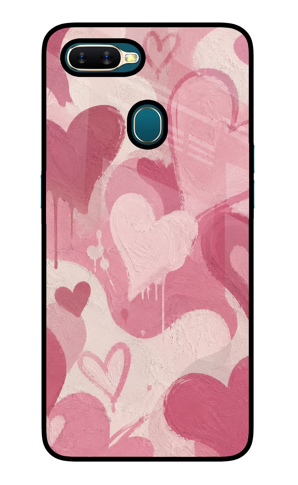 Hearty case Oppo A7/A5s/A12 Glass Case