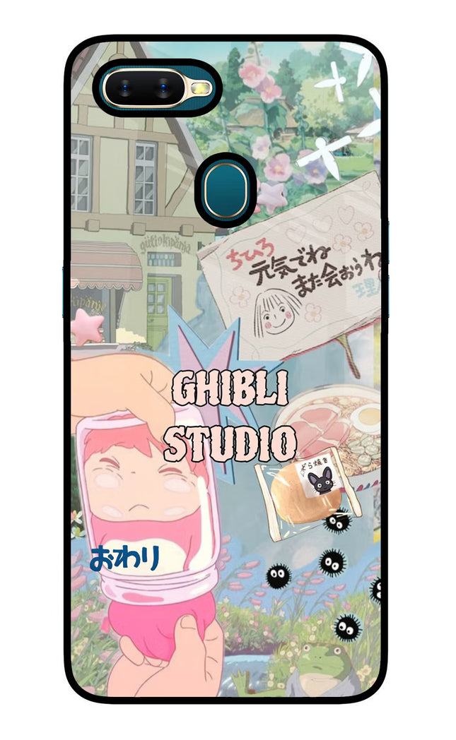 Studio Ghibli Oppo A7/A5s/A12 Glass Case Back Cover by Casekaro