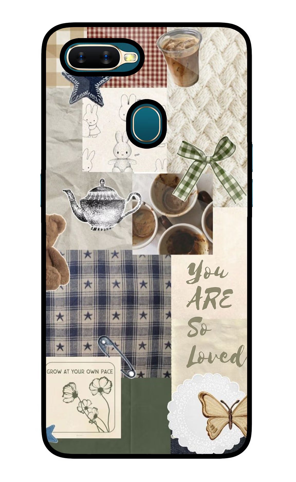 Cookie Oppo A7/A5s/A12 Glass Case