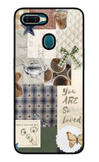 Cookie Oppo A7/A5s/A12 Glass Case Back Cover by Casekaro