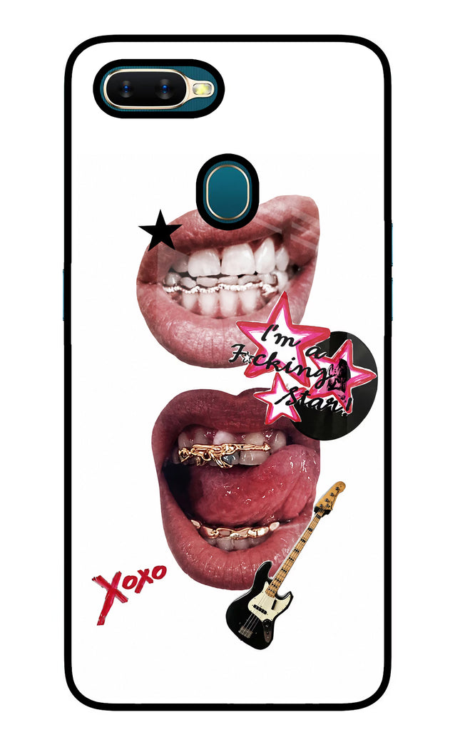 Rockstar Oppo A7/A5s/A12 Glass Case Back Cover by Casekaro
