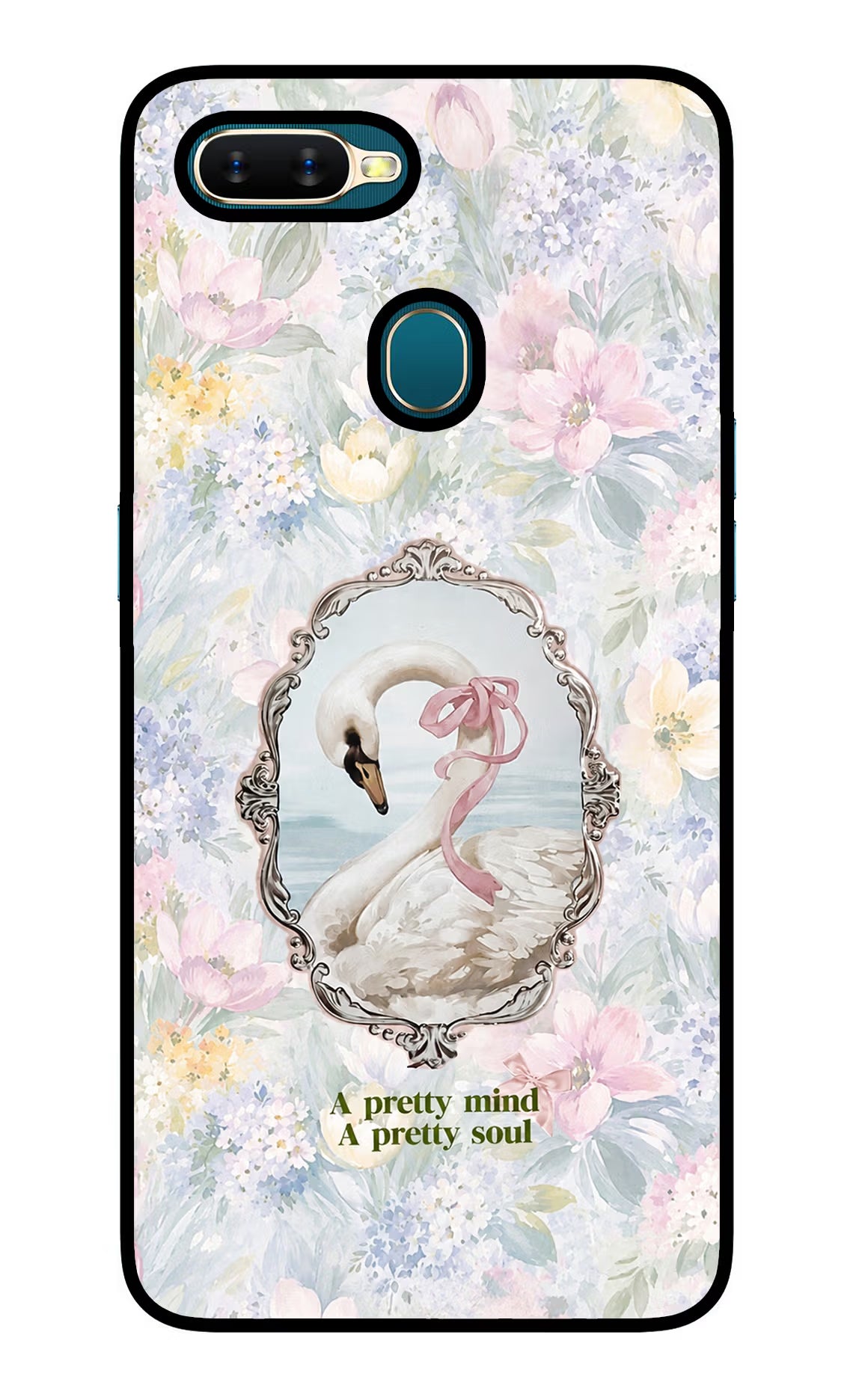 Pretty Mind Pretty Soul Oppo A7/A5s/A12 Glass Case