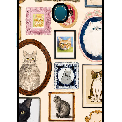 Mirror Cats Oppo A7/A5s/A12 Glass Case Back Cover by Casekaro
