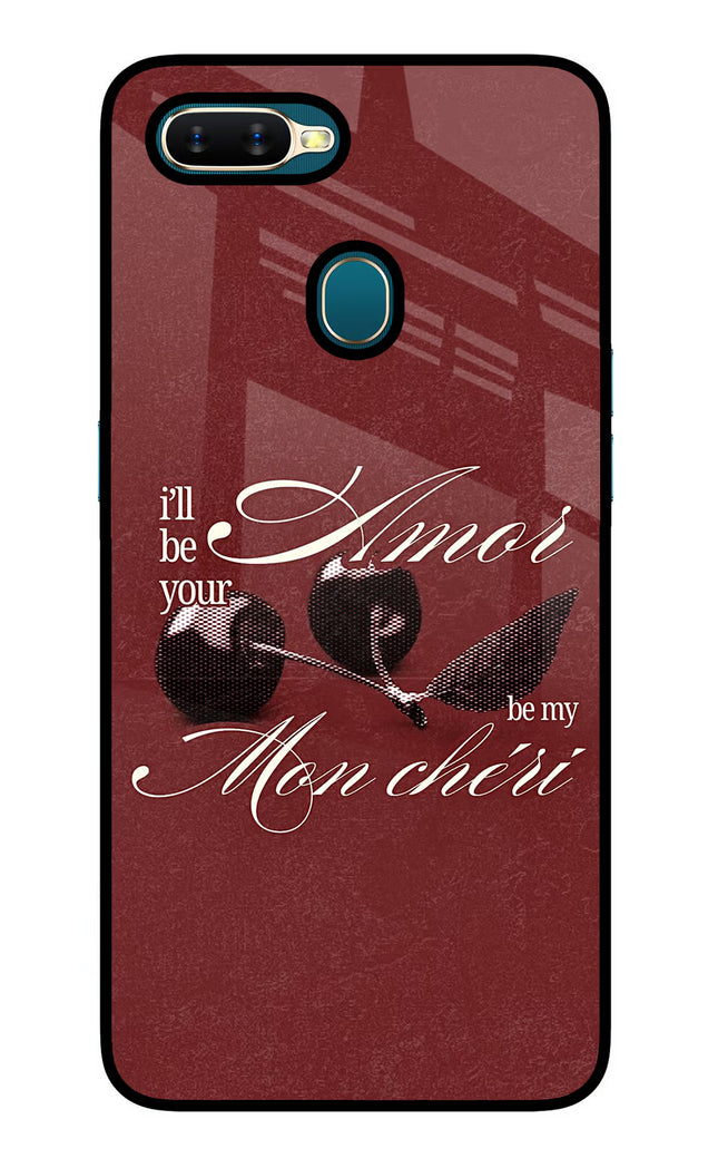 Velvet Cherry Oppo A7/A5s/A12 Glass Case Back Cover by Casekaro