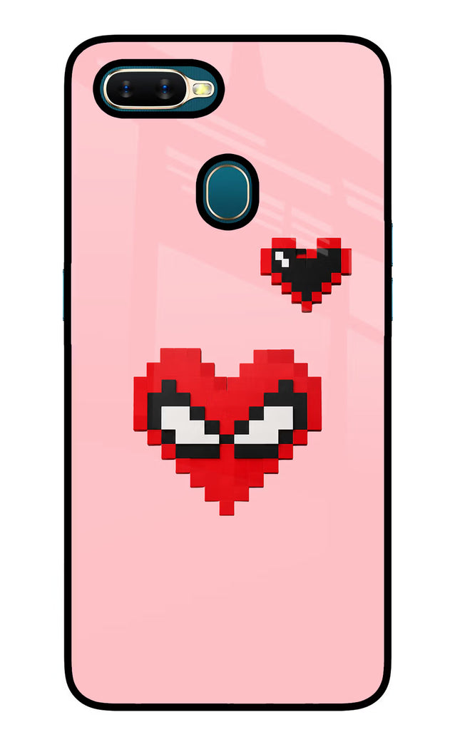 Gwen Heart Oppo A7/A5s/A12 Glass Case Back Cover by Casekaro