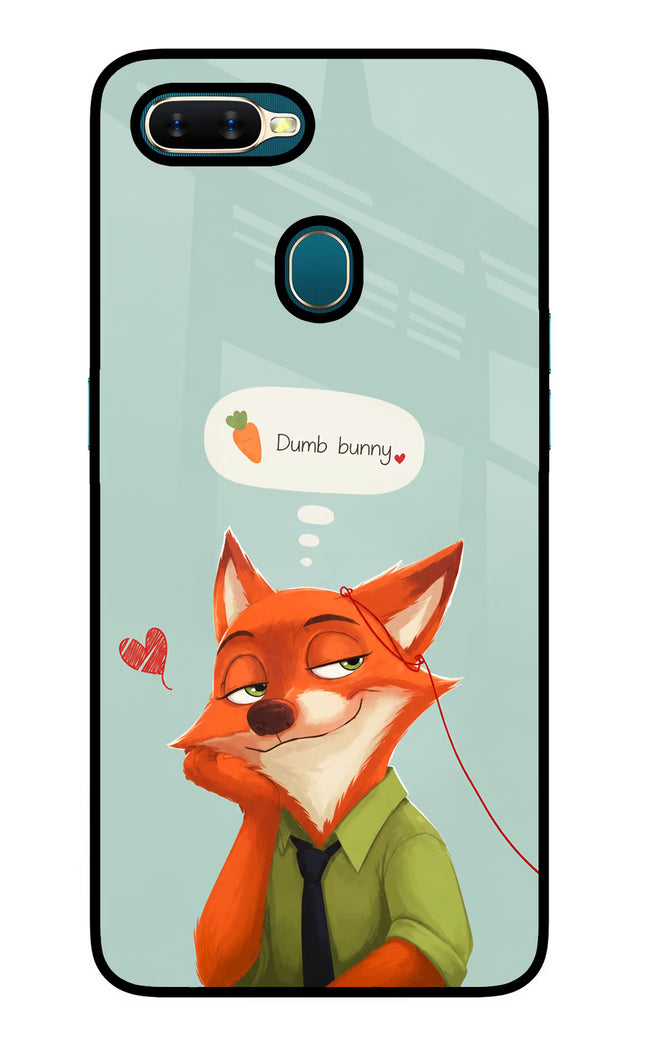 Nick Charm Oppo A7/A5s/A12 Glass Case Back Cover by Casekaro