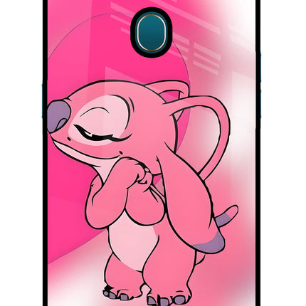 Angel Hug Oppo A7/A5s/A12 Glass Case Back Cover by Casekaro