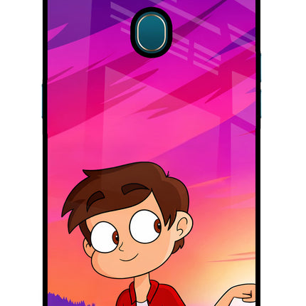 Marco Sunset Oppo A7/A5s/A12 Glass Case Back Cover by Casekaro