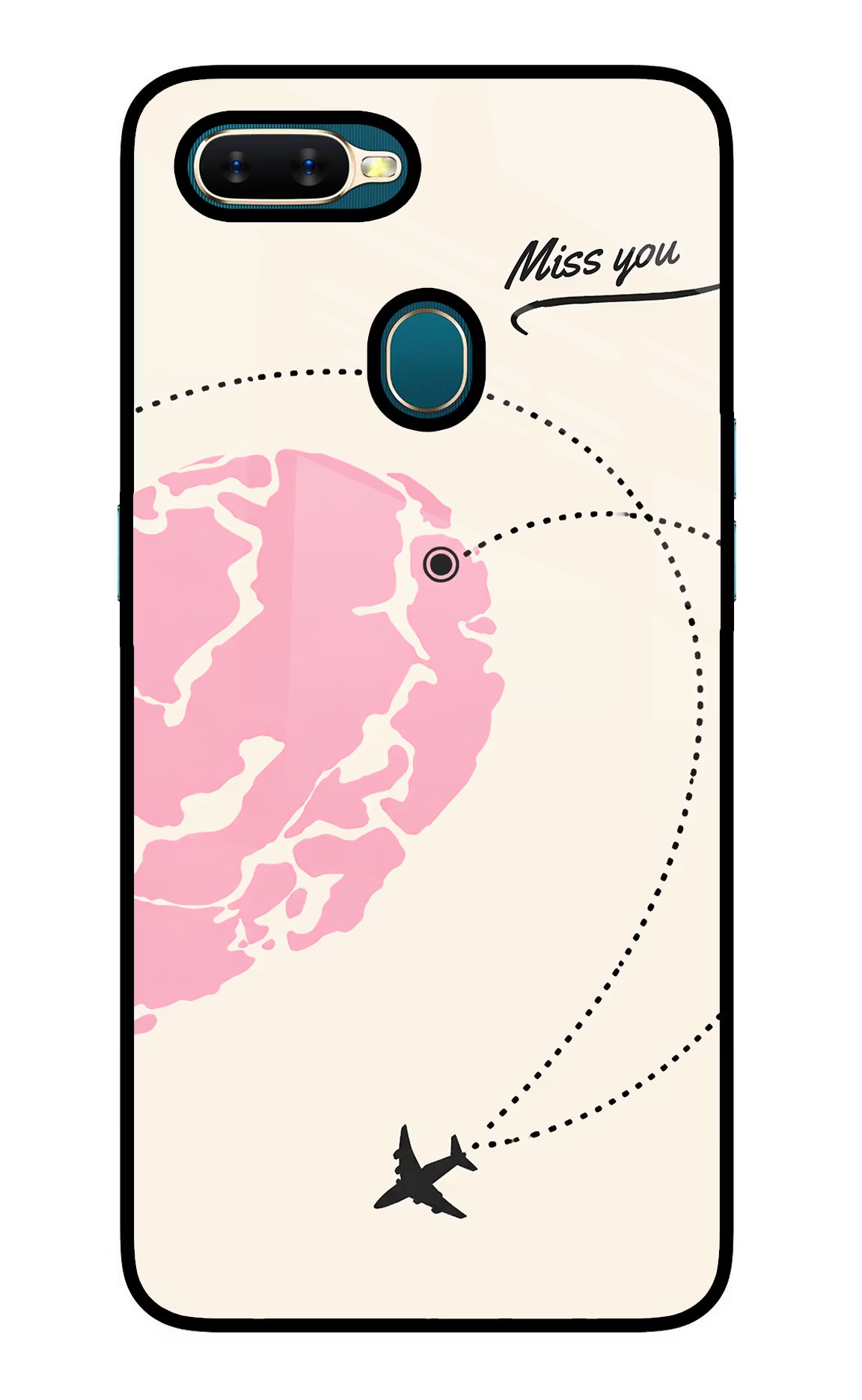 Miss Orbit Oppo A7/A5s/A12 Glass Case