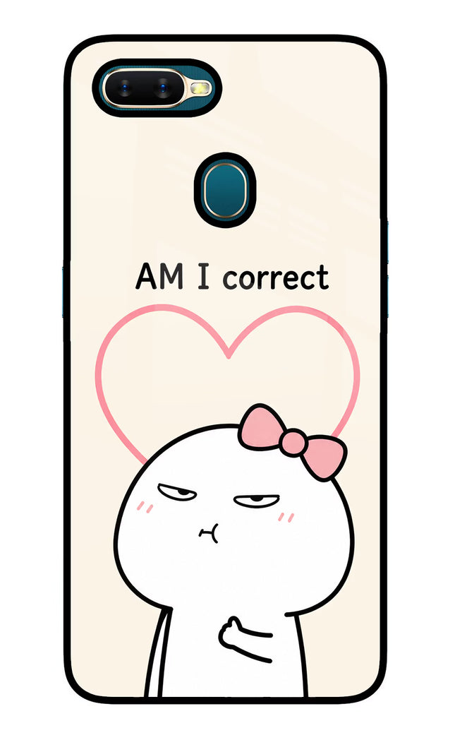 Always Right Oppo A7/A5s/A12 Glass Case Back Cover by Casekaro
