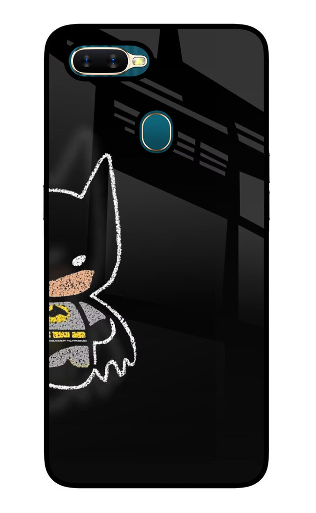 Bat Kitty Oppo A7/A5s/A12 Glass Case Back Cover by Casekaro
