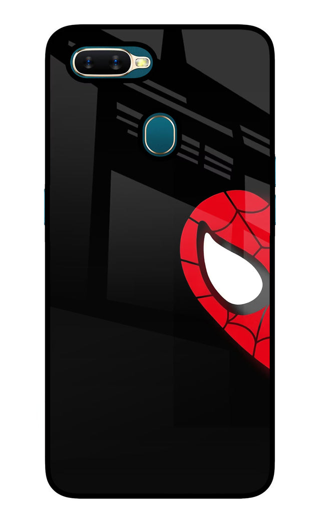 Peter Mask Oppo A7/A5s/A12 Glass Case Back Cover by Casekaro