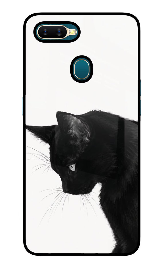 Shadow Gaze Oppo A7/A5s/A12 Glass Case Back Cover by Casekaro
