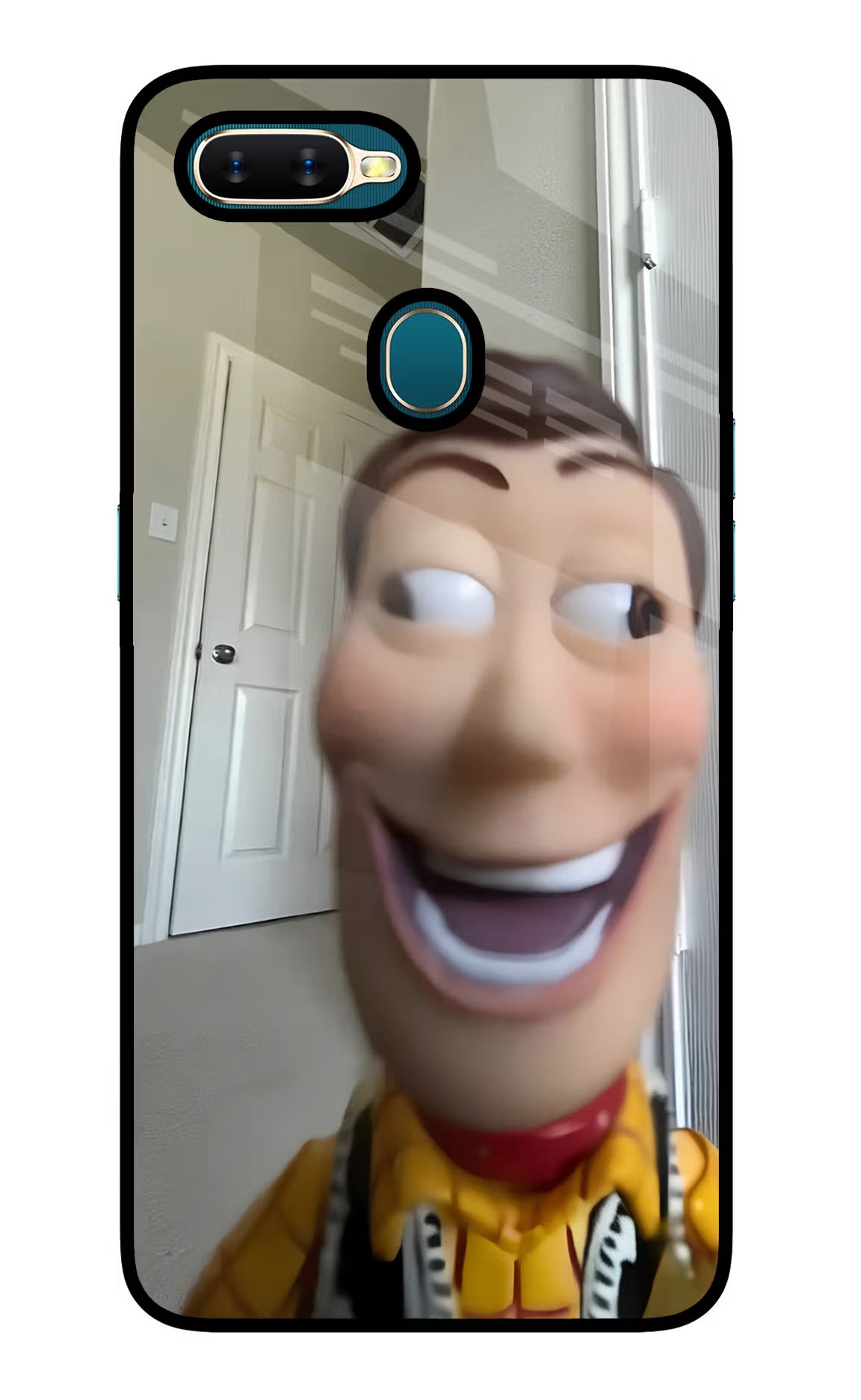 Side Eye Woody Oppo A7/A5s/A12 Glass Case