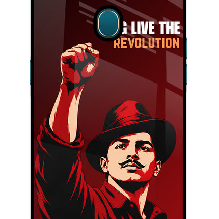 Bhagat Singh Revolution Oppo A7/A5s/A12 Glass Case
