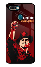 Bhagat Singh Revolution Oppo A7/A5s/A12 Glass Case