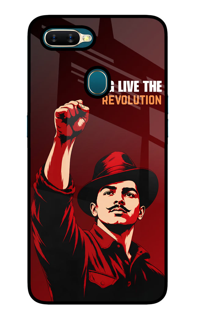 Bhagat Singh Revolution Oppo A7/A5s/A12 Glass Case