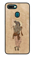 Krishna Oppo A7/A5s/A12 Glass Case Back Cover by Casekaro