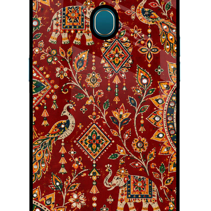 Laal Riwaaz Oppo A7/A5s/A12 Glass Case