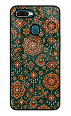 Green Pataka Oppo A7/A5s/A12 Glass Case