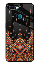Noir Mehfil Oppo A7/A5s/A12 Glass Case