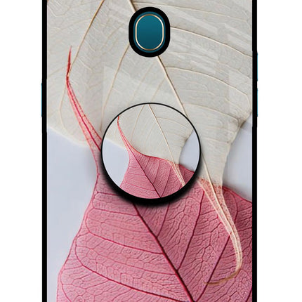 White Pink Leaf Oppo A7/A5s/A12 Pop Case by Casekaro