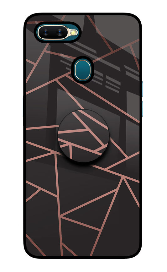Geometric Pattern Oppo A7/A5s/A12 Glass Case
