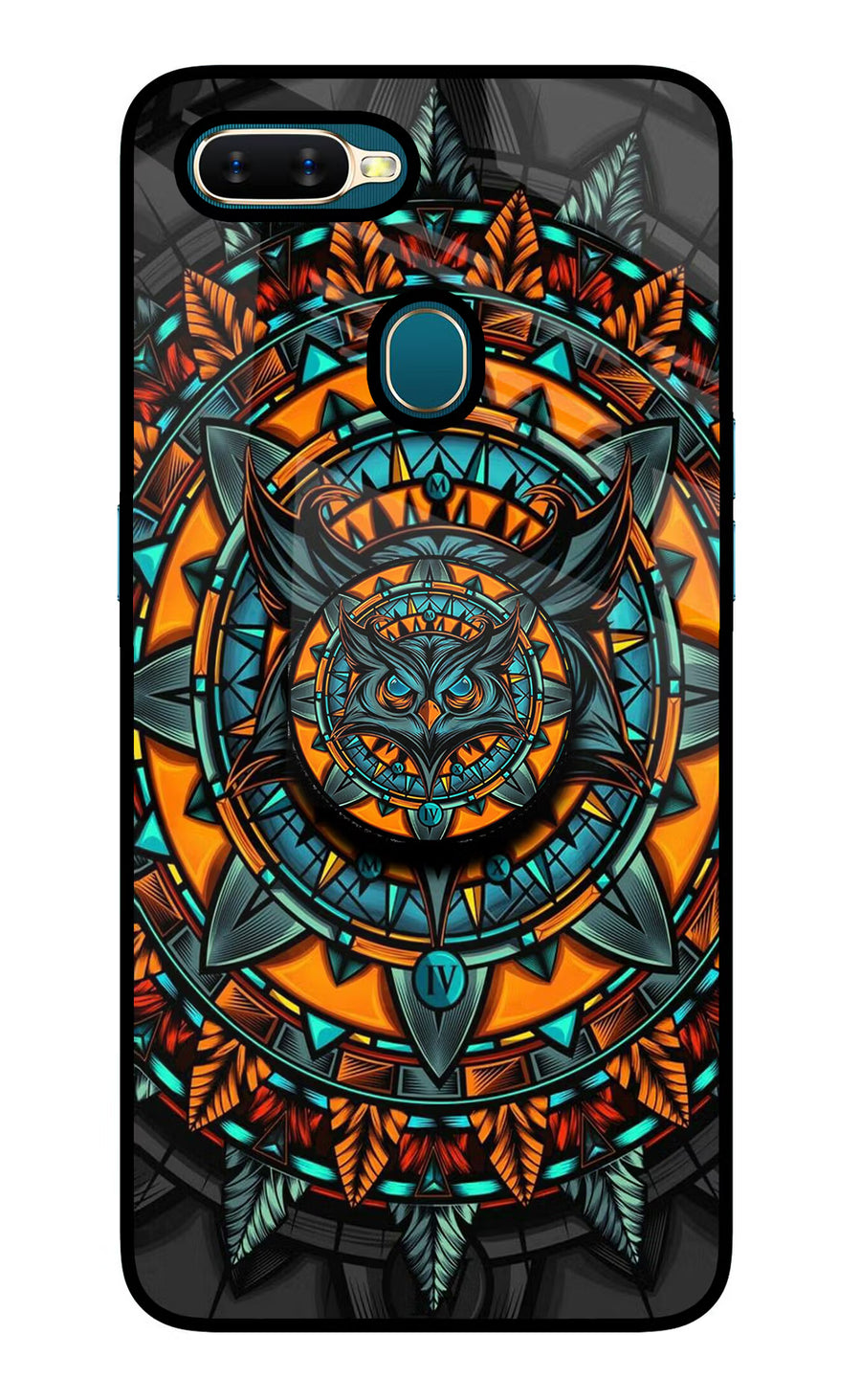 Angry Owl Oppo A7/A5s/A12 Pop Case, Glass case