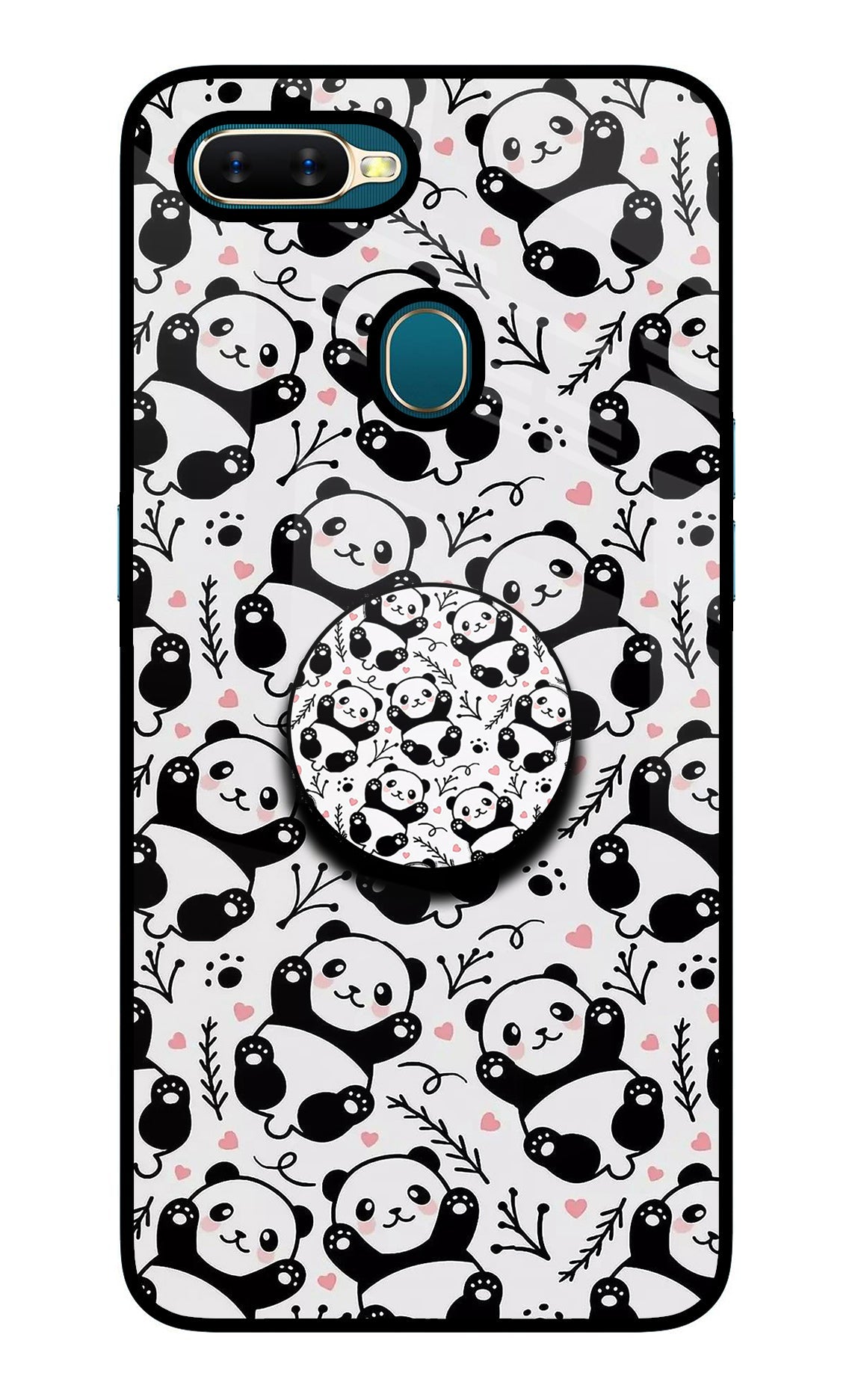 Cute Panda Oppo A7/A5s/A12 Pop Case