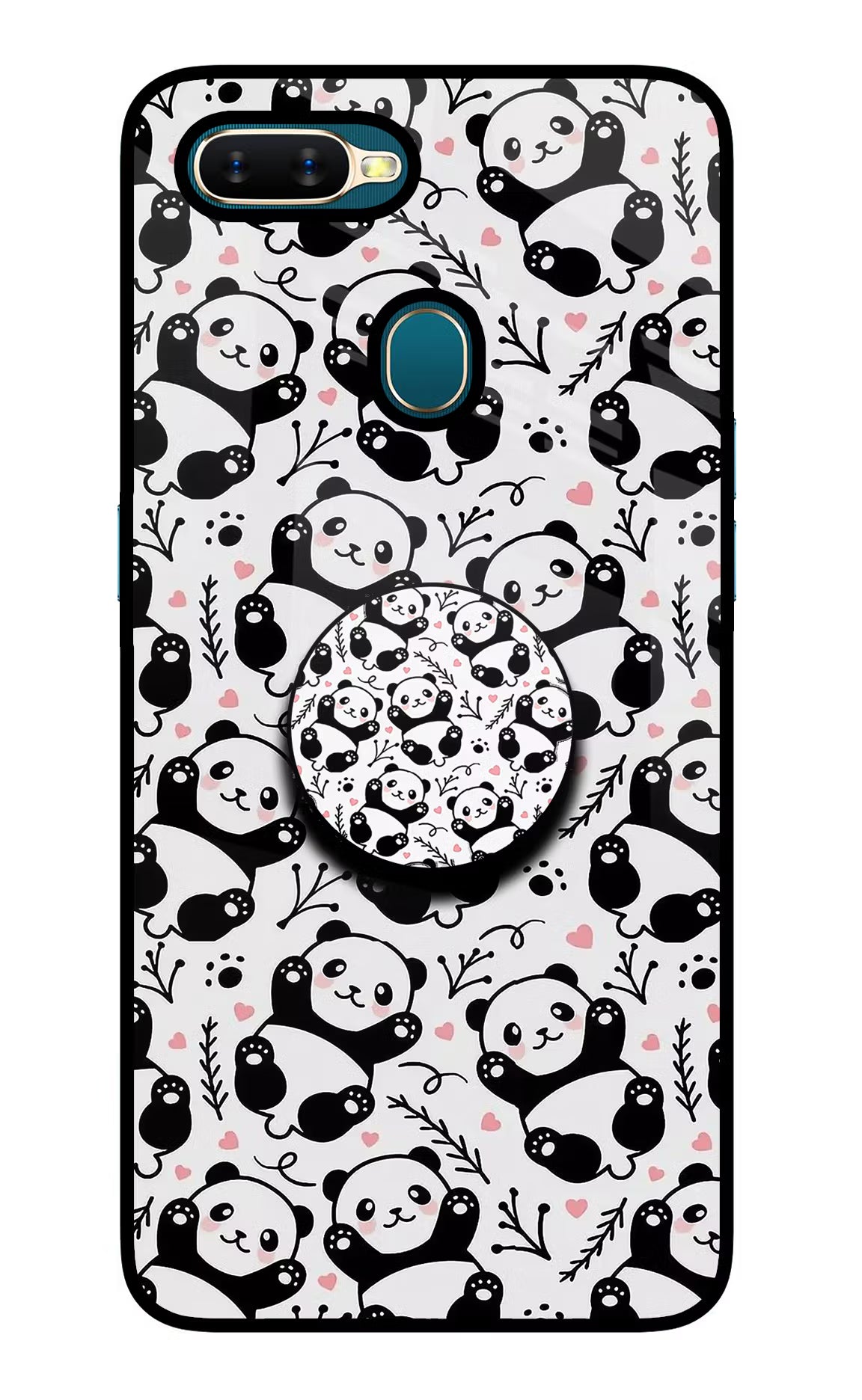 Cute Panda Oppo A7/A5s/A12 Pop Case by Casekaro